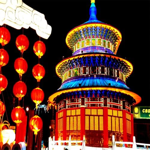 Waterproof Chinese Silk Temple of Heaven Lantern