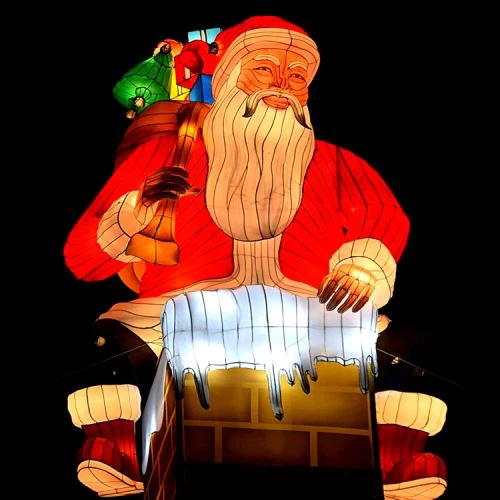 Outdoor Christmas Santa Claus Lantern