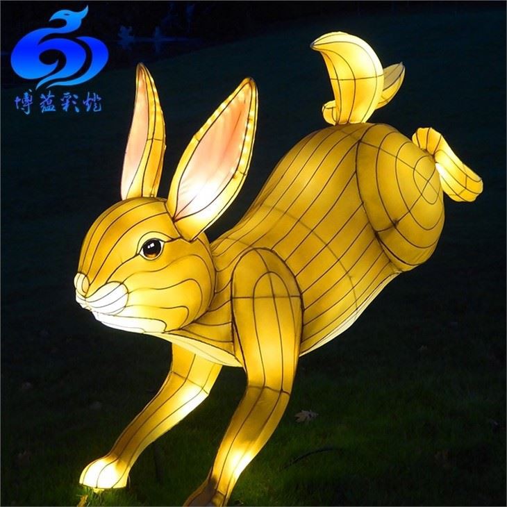 Park Decoration LED Animal Beautiful Chinese Silk Lantern