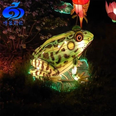 Life-like Frog Decoration Silk Festival Lantern