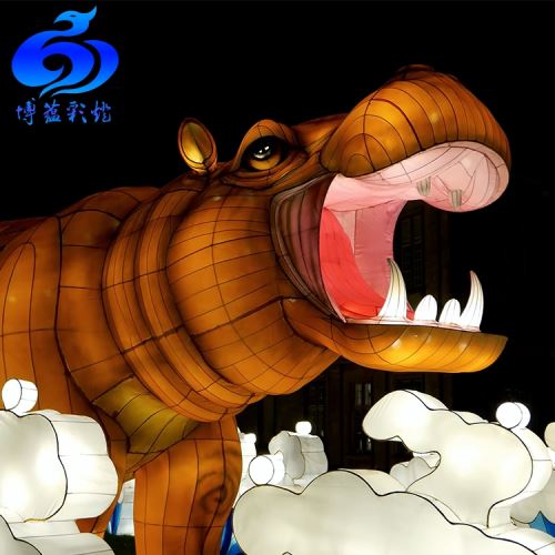 Outdoor Chinese Festival Silk Animal Lantern