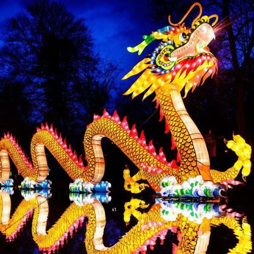 Popular Festival Silk Lantern Dragon Lanterns