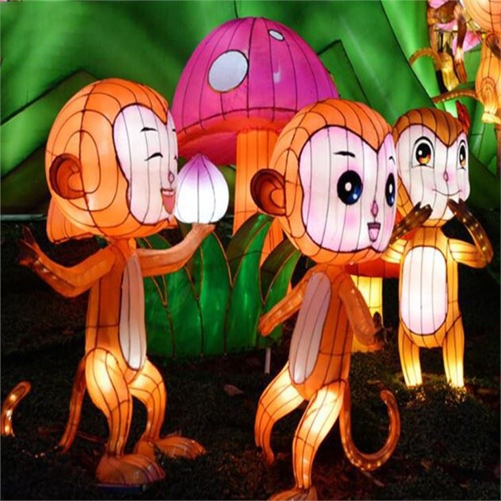 Animal Lantern Hot Sale Chinese New Year Lantern Decoration Animal Silk Lantern