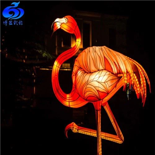 Waterproof Fabric Animal Flamingo Lantern