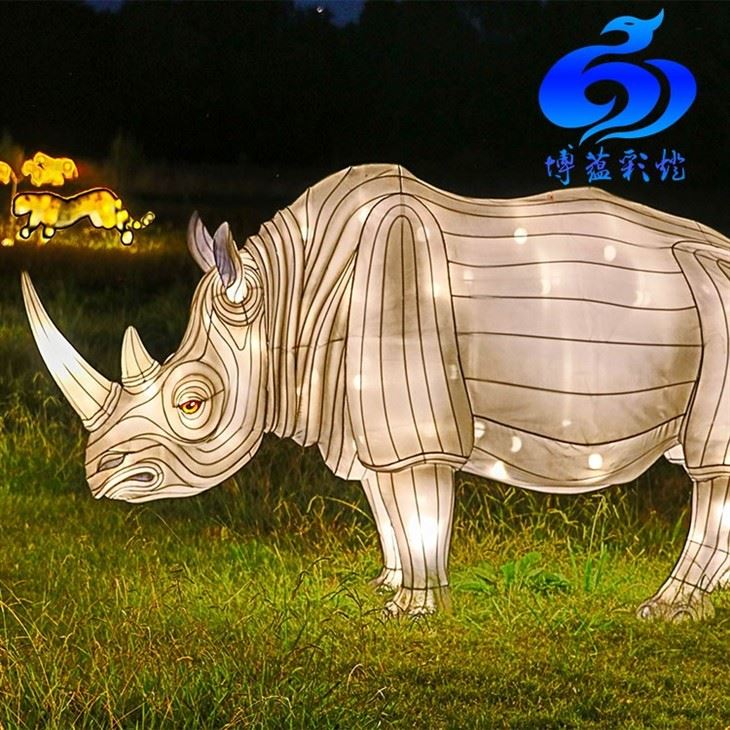 Festival Decoration Electric Chinese Silk Animal Lantern
