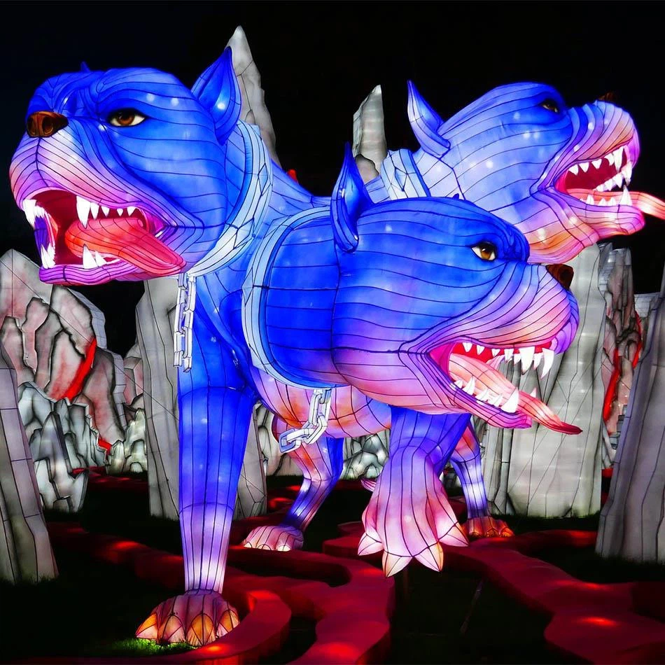 Festival Giant Lantern Display In Park