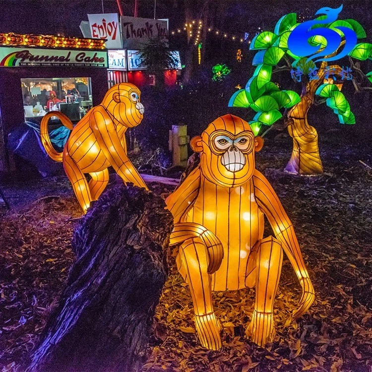 Theme Park Traditional Chinese Silk Lanterns